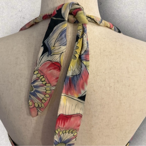 Jones New York | Colorful Floral Halter Sundress Size 10 - Picture 4 of 6